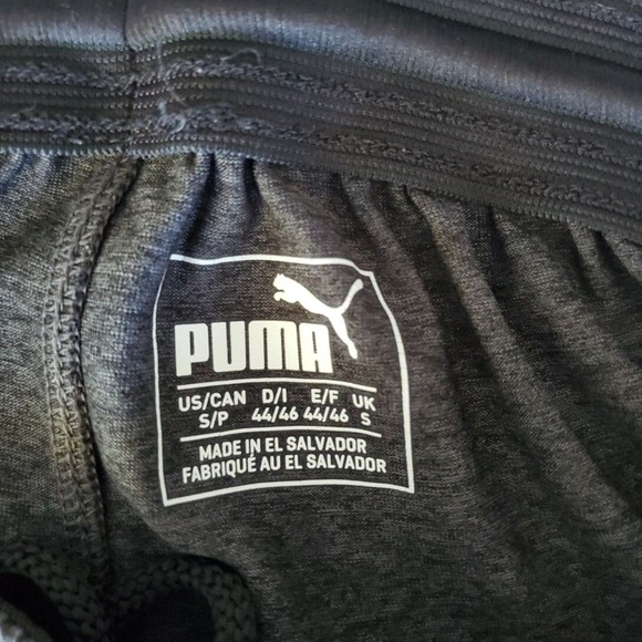 Puma Mens Small Athletic Shorts Elastic Waist Drawstring Activewear - Picture 7 of 8